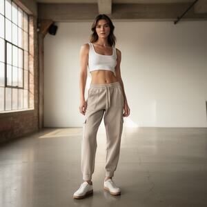 Rag Jogger Sweatpants with Cargo Pockets